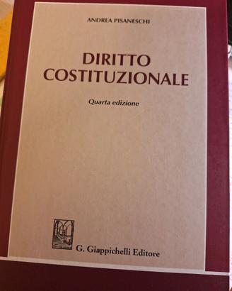 Diritto Costituzionale IV edizione Pisaneschi.