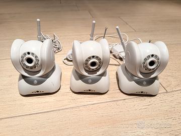 3 telecamere IP LAN DVR Onvif wi-fi Hikam Indoor