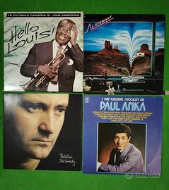 Lotto 4 vinili lp collins anka armstrong al stewar