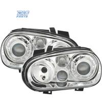 FARI VOLKSWAGEN VW GOLF 4 LOOK R32 FONDO CROMATO