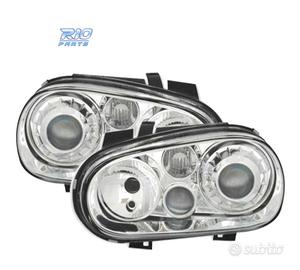 FARI VOLKSWAGEN VW GOLF 4 LOOK R32 FONDO CROMATO