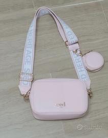 borsa a tracolla rosa