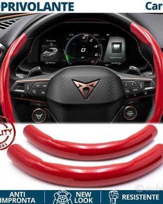 COPRIVOLANTE per CUPRA Effetto FIBRA CARBONIO Ross
