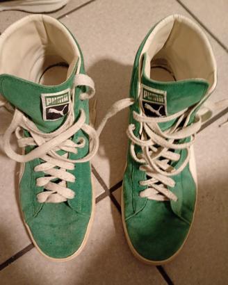 scarpe puma unisex verde bianche 