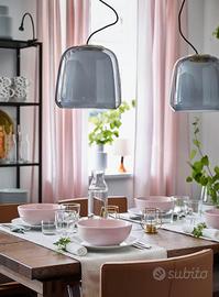 2 Lampade da sospensione EVEDAL IKEA grigio