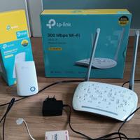 Modem Router WiFi Tp-Link + WiFi range Extender