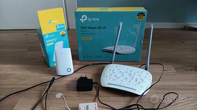 Modem Router WiFi Tp-Link + WiFi range Extender