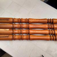 Gambe per tavolo vintage , set da 4 in legno 