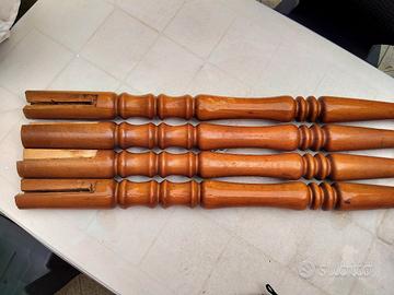 Gambe per tavolo vintage , set da 4 in legno 