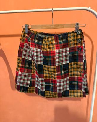 Minigonna in lana vergine vintage