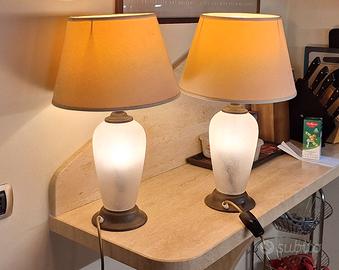 COPPIA LAMPADE DA TAVOLO DA ARREDO