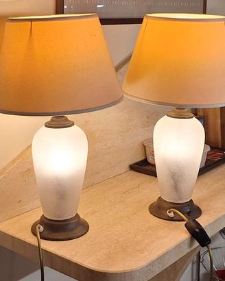 COPPIA LAMPADE DA TAVOLO DA ARREDO