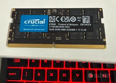 Ram Crucial SODIMM DDR5 1x16gb