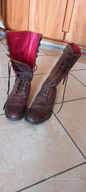 stivaletti vintage in pelle