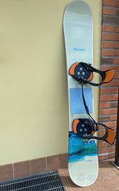 Tavola da Snowboard Burton con attacchi step on