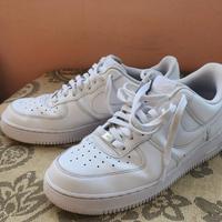 Nike Air Force One 1 top basso triplo bianco 44