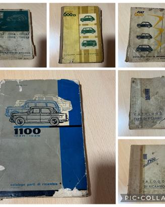 Cataloghi ricambi automobili fiat d’epoca