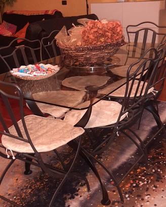 TAVOLO CRISTALLO 160×80 H74 BUONISSIMO STATO