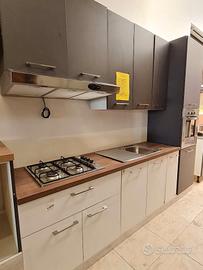 CUCINA COMPONIBILE MODERNA BIANCO – GRIGIO ANTRACI