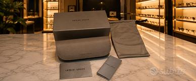 ✨ Custodia Occhiali Giorgio Armani Nuova Completa