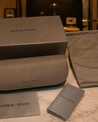 ✨ Custodia Occhiali Giorgio Armani Nuova Completa