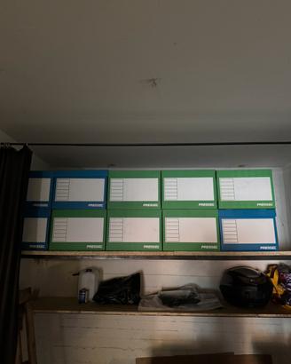 RACCOGLITORI AD ANELLI + SCATOLE ARCHIVIO – LOTTO