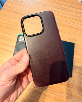 Cover RYAN LONDON PELLE MARRONE - IPHONE 16 PRO