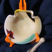 MURANO : capasanta portacenere + «batacchio» 1960