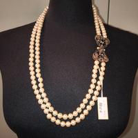 Collana perle e argento oro antico "Effetto Oro"