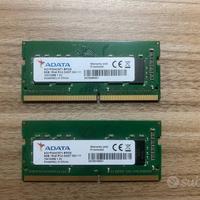 RAM Adata 16 GB 2X8 GB DDR4 - PC4-2400T