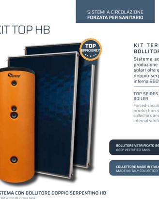 Bollitore solare 300 litri 