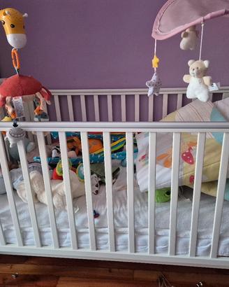 Culla/lettino pali bianco