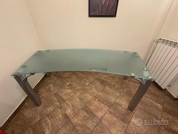 Scrivania in cristallo