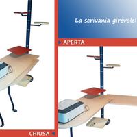Scrivania di design multi-color porta computer