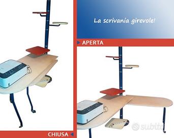 Scrivania di design multi-color porta computer