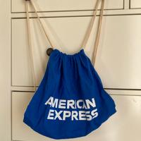 NUOVO - Zaino blu American Express