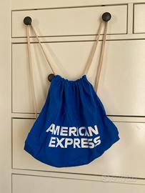 NUOVO - Zaino blu American Express