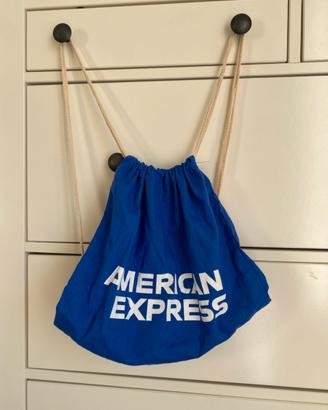 NUOVO - Zaino blu American Express