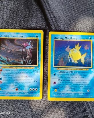 Carte pokemon shining Magikarp e shining Gyarados