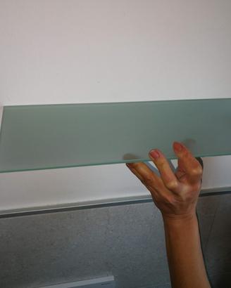 Mensole in vetro satinato