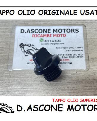 TAPPO OLIO MOTORE TMAX 2001 2011 ORIGINALE USATO