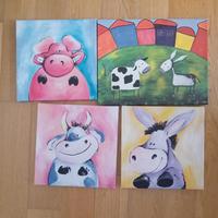 quadri su tela per camera bimbo