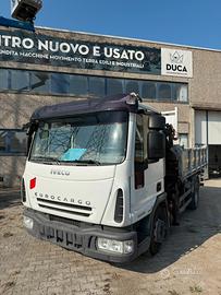 Autocarro IVECO EUROCARGO 100E18 DUE ASSI CON GRU