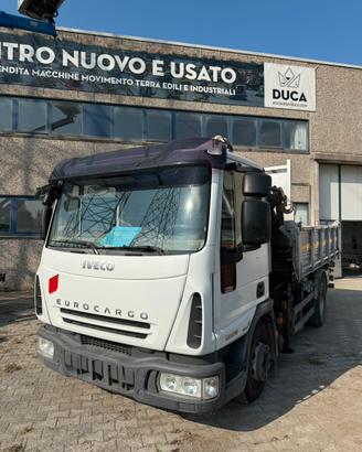 Autocarro IVECO EUROCARGO 100E18 DUE ASSI CON GRU