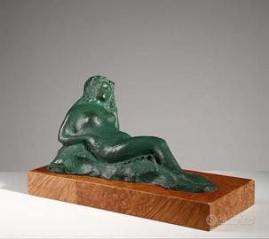Aligi Sassu, "Arianna", Scultura Bronzo Sanzanobi