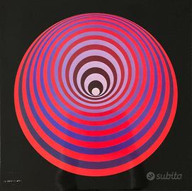 Victor Vasarely serigrafia cm 41x41 con timbro