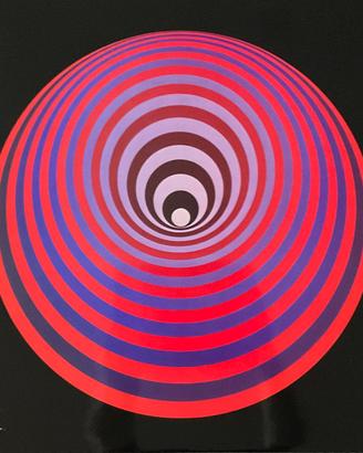 Victor Vasarely serigrafia cm 41x41 con timbro
