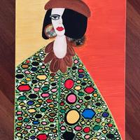 Ritratto femminile - opera originale - pezzo unico