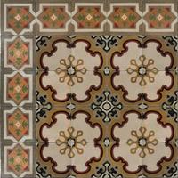 Cementine antiche, mattoni decorati d'epoca