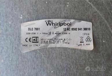 Scheda lavatrice whirpool mod. dlc 7001